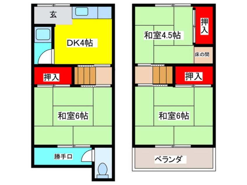 間取図 ハナコ新池島町戸建