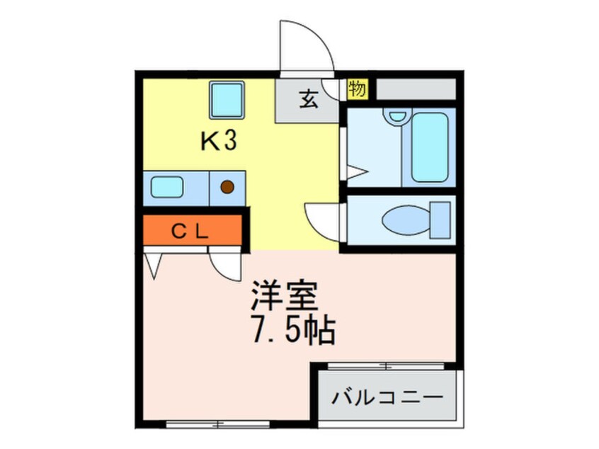 間取図 カルム中山