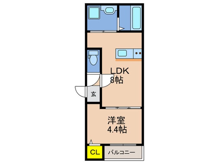 間取り図 エムグレース神戸湊川