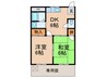 西町コーポ 2DKの間取り