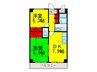 ＣＡＳＡ　ＯＫＵＮＯ 2DKの間取り