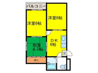 間取図 ファミリーハイツ御陵前