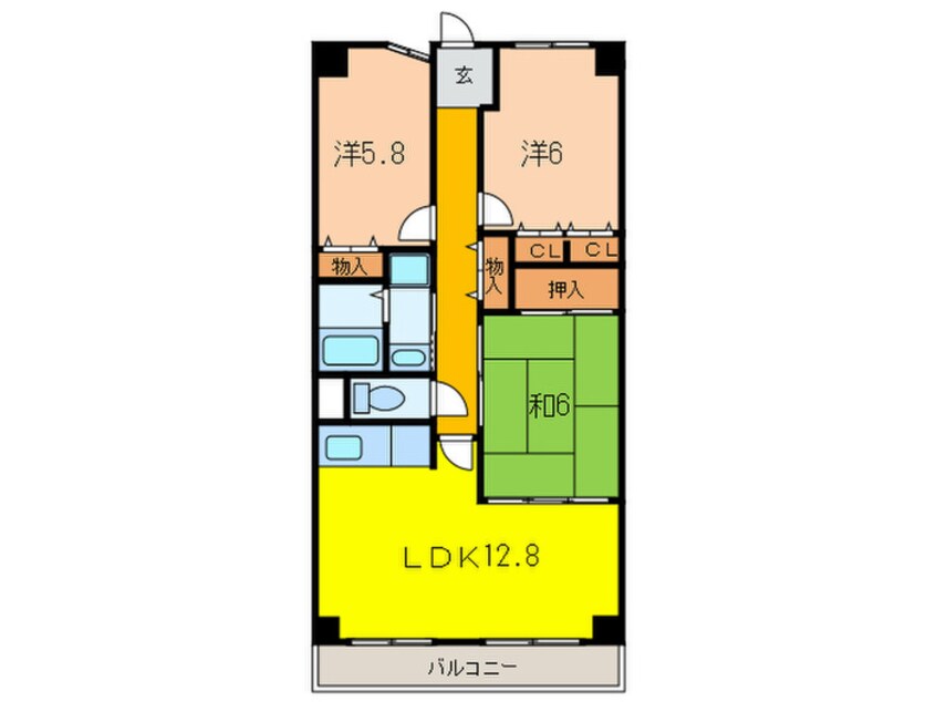 間取図 ヴィオレット宝塚