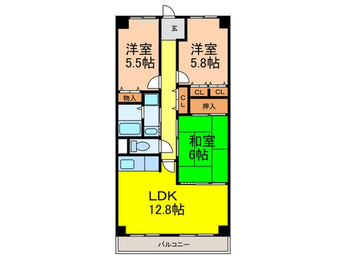 間取り図 ヴィオレット宝塚