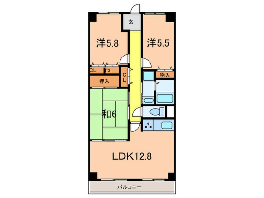 間取図 ヴィオレット宝塚