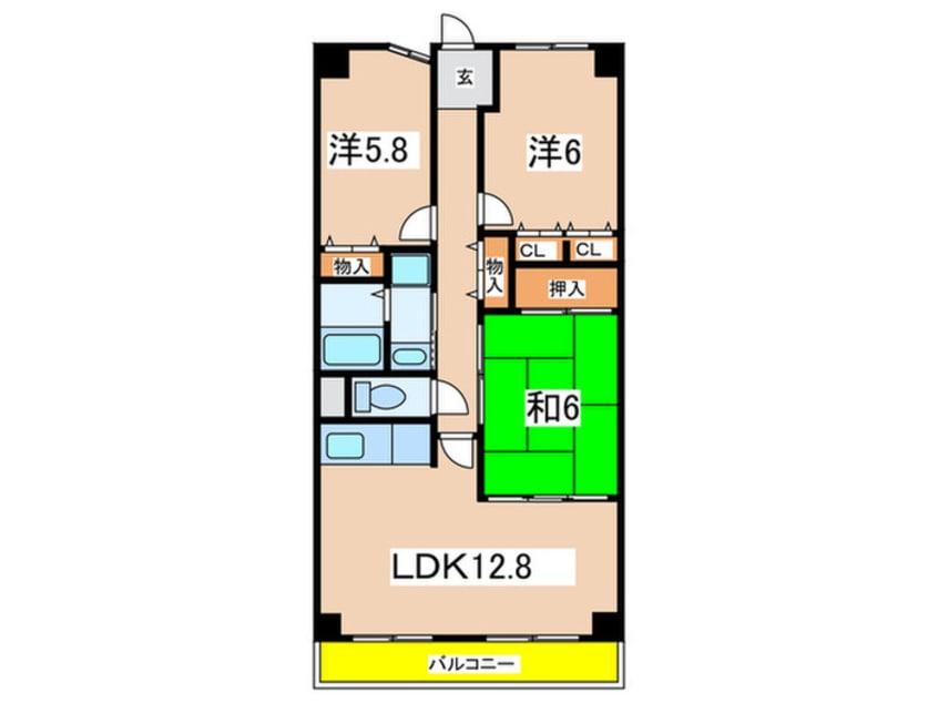 間取図 ヴィオレット宝塚