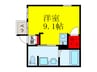 レジデンスコート池田 1Rの間取り