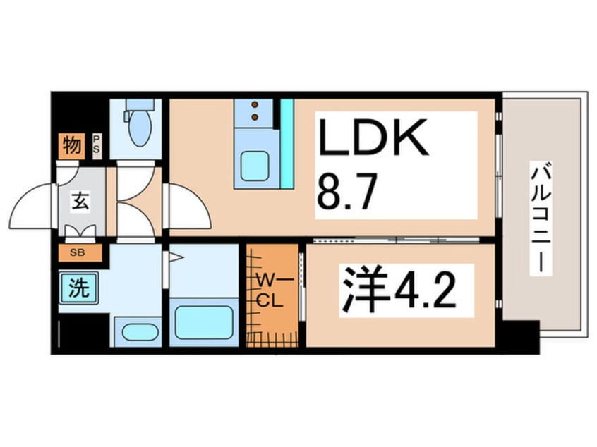 間取図 エスリード大阪平野プライム