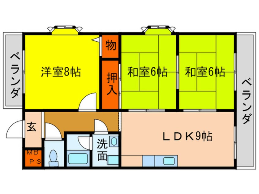 間取図 エクセレンスＢｅⅢ