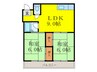 マンションしま 2LDKの間取り