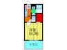 ヴェルデパエ－ゼ 1Kの間取り