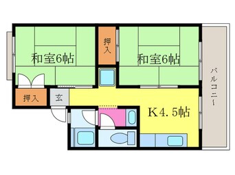 間取図 サンサウスヒル竹田