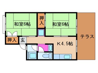 間取図 サンサウスヒル竹田