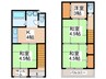 阿倍野筋5丁目戸建 4Kの間取り