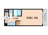 カルテットＫＯＢＯＲＩ　Ｂ棟 1Kの間取り