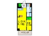 ｱｲﾎﾞﾘｰﾎﾟﾜﾝﾄ難波WEST 1LDKの間取り