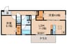 ポルタ・フォルトゥーナ 2LDKの間取り