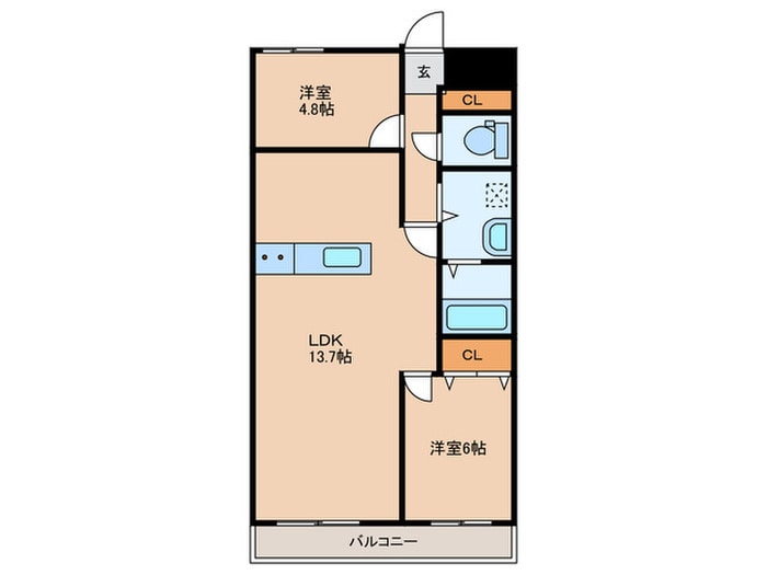間取り図 ドルミ京橋（102）