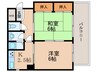 Serie新北野 2Kの間取り