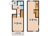 ＳＫハイツ平野 2Kの間取り