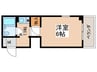 ＳＫハイツ平野 1Kの間取り