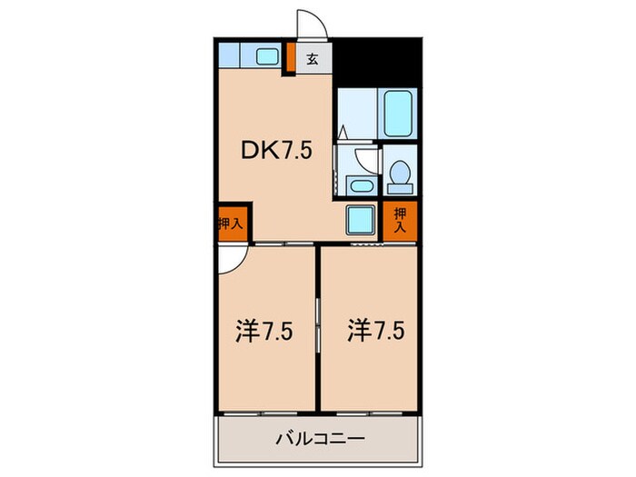 間取り図 コーポ　カグラ
