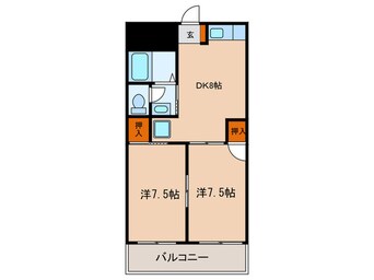 間取図 コーポ　カグラ