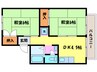 セジュ－ル桂坂 2DKの間取り