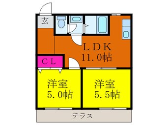 間取図 メゾン別府