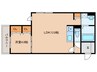 源ハイツ 1LDKの間取り