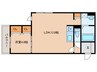 源ハイツ 1LDKの間取り