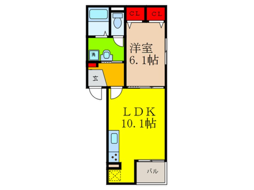 間取図 ラシュレ コニシ