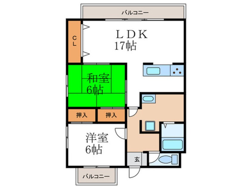 間取図 ペレニアルフラックス