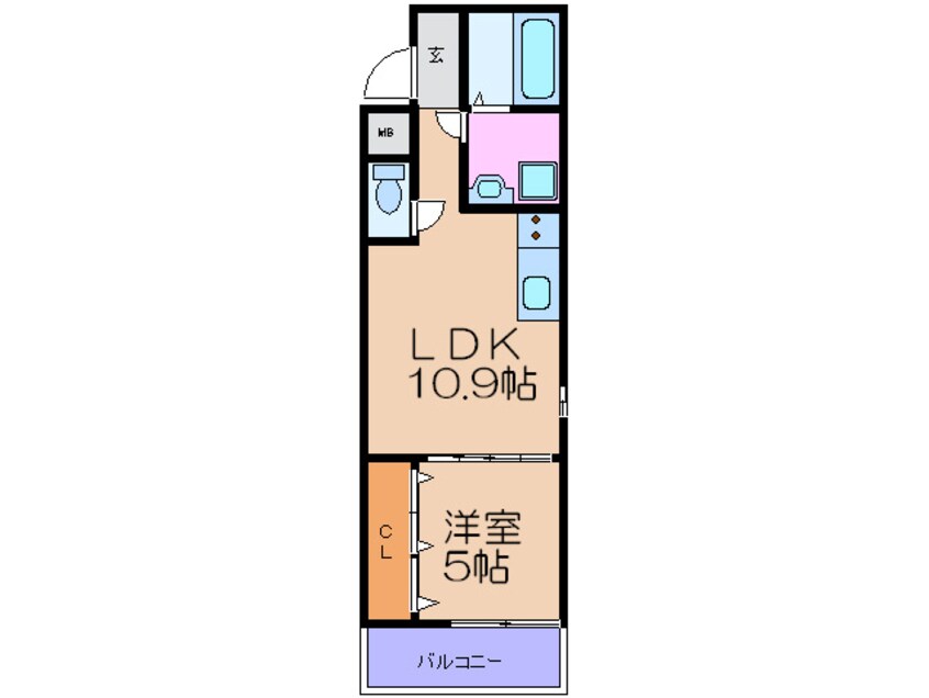 間取図 フジパレス福島サウス