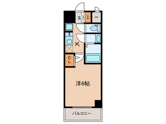 間取図 ｴｽﾃﾑｺｰﾄ神戸元町Ⅱｸﾞﾚｲﾄﾞ(404)