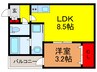 H-maison門真南 1LDKの間取り