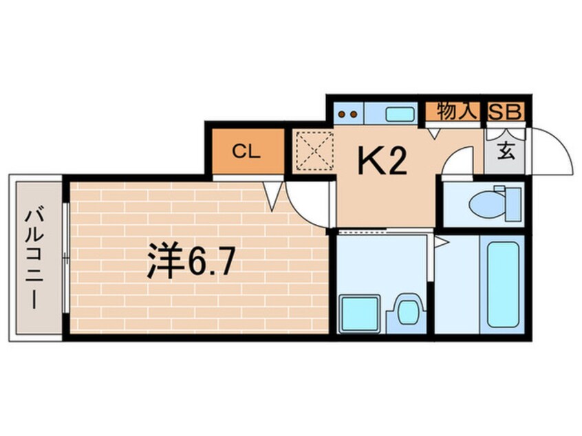 間取図 シェリル宝塚小林