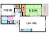 ボ－ヴァンベ－ル 2LDKの間取り