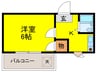 プラビマンション 1Kの間取り