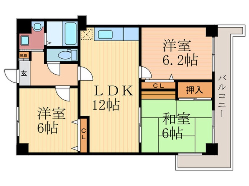 間取図 MNS天ヶ池