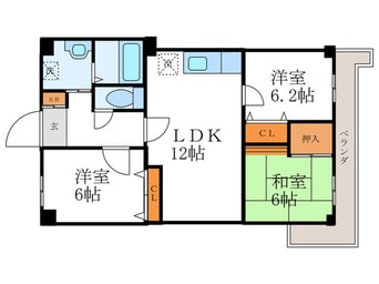 間取図 MNS天ヶ池