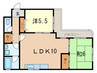 間取図 パインハイツ西芦屋