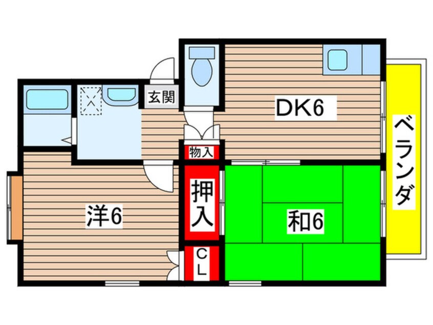 間取図 ハイヴィレッジ峯