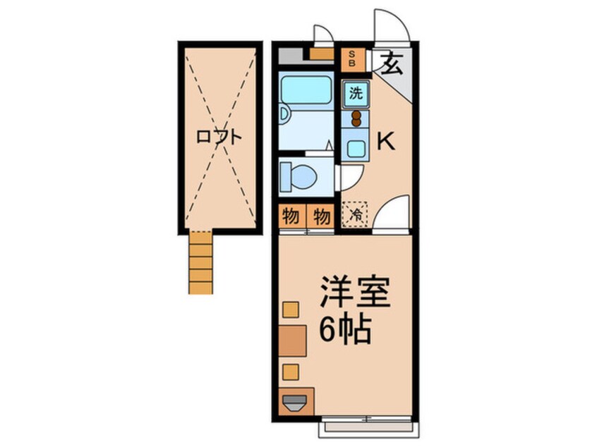 間取図 デイルーチェ三津屋