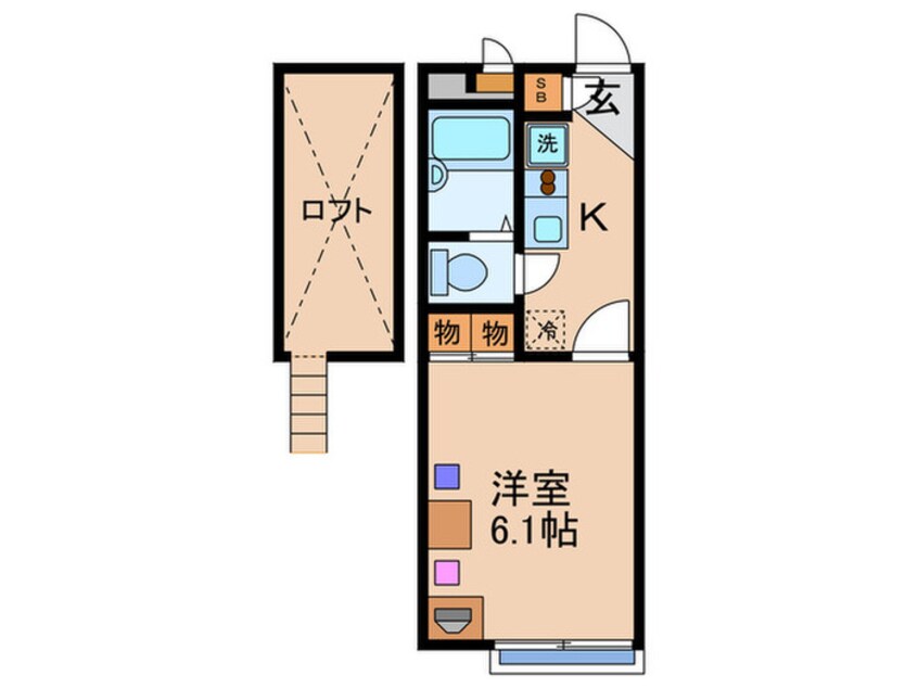 間取図 デイルーチェ三津屋