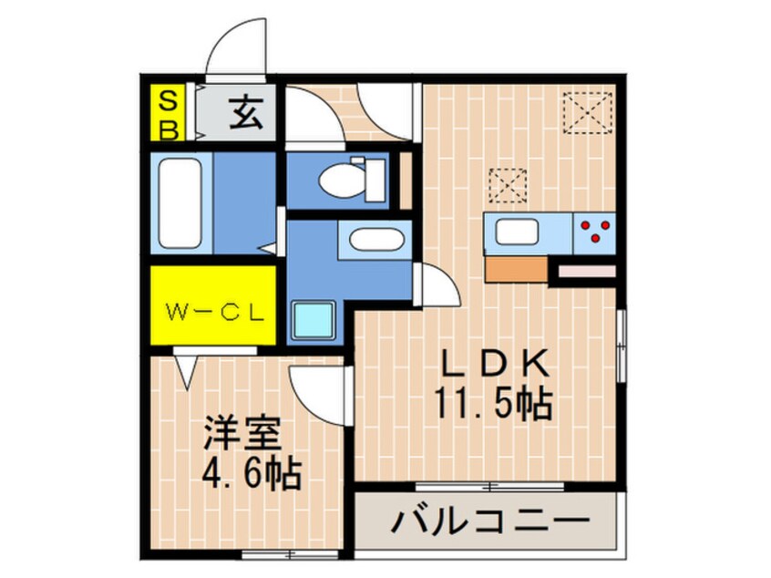 間取図 The Cross