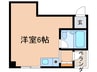 城福マンション（西棟） 1Rの間取り