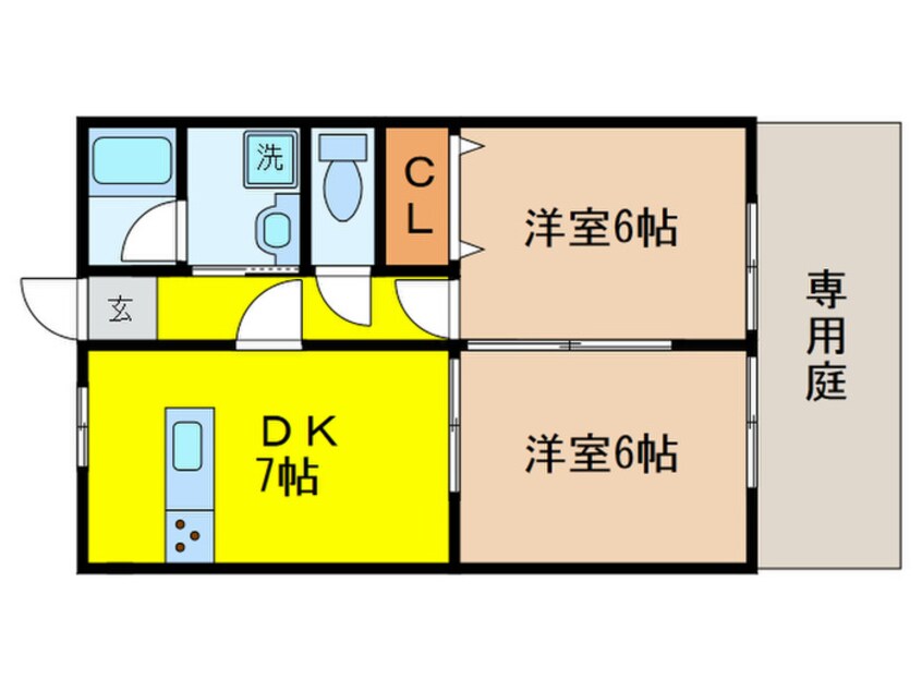 間取図 畑サニ－ハイツ