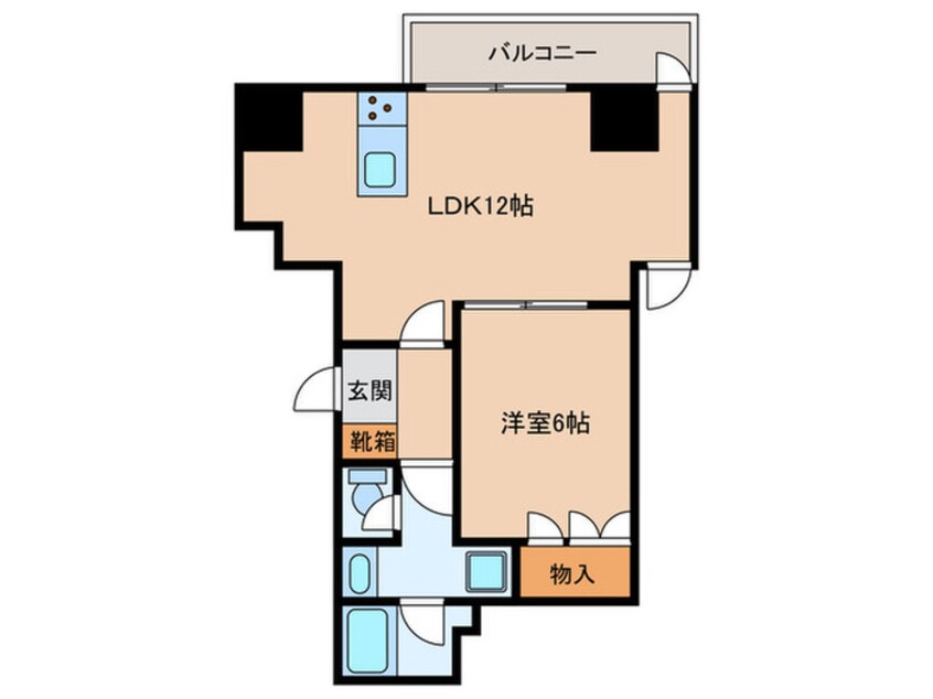 間取図 プレディアコート本町