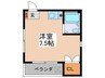 スカイハイム小若江 1Rの間取り